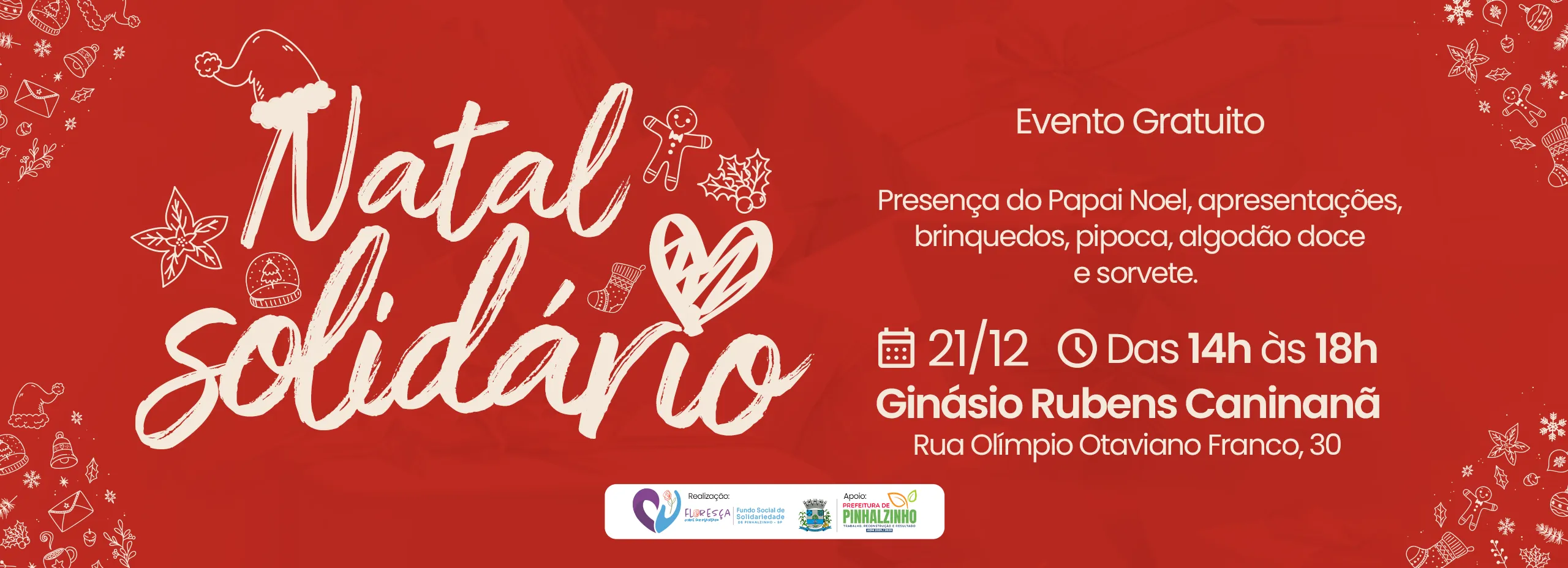 Natal Solidário leva alegria e diversão para as famílias de Pinhalzinho