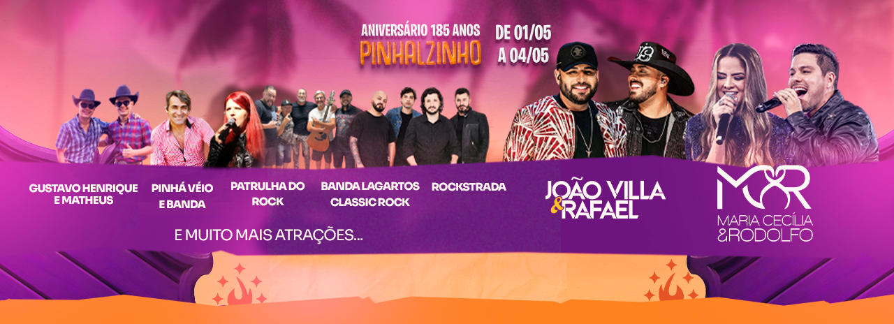 Confira a programação oficial do aniversário de 185 anos de Pinhalzinho!