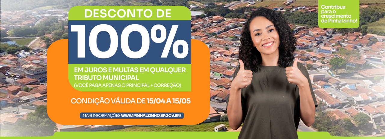 Anistia Municipal - 15/04 a 15/05 
